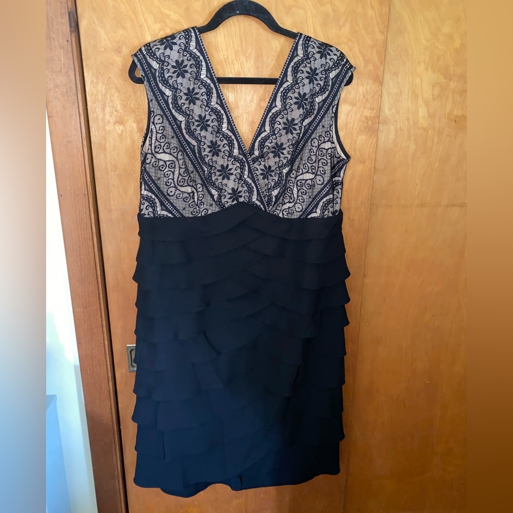 Lace top cocktail dress
